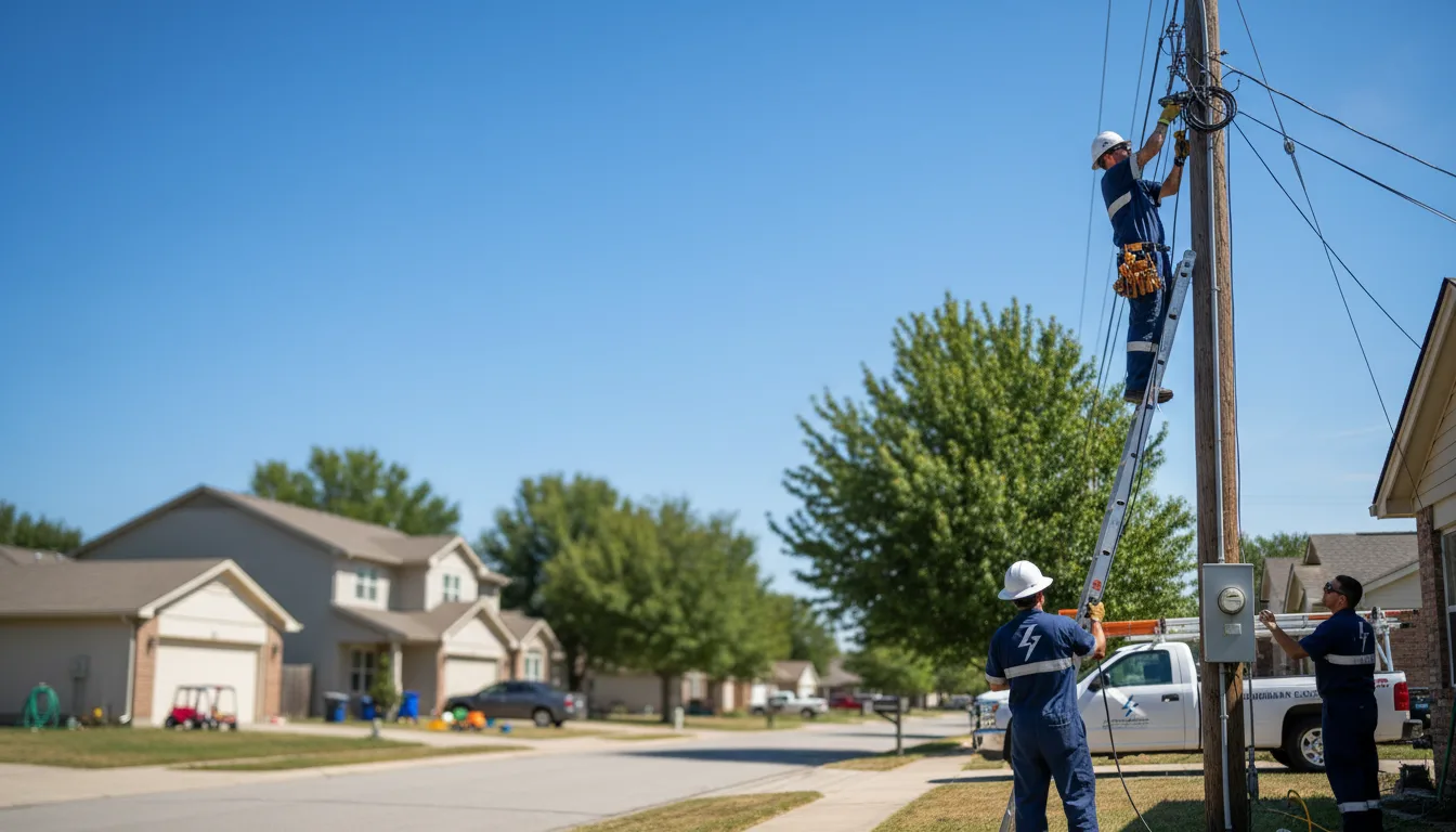 Residential electrician providing installation services in Hardin, IL